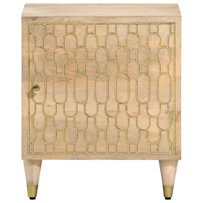 Mesitas De Noche 2 Uds Madera Maciza De Mango 40x33x46 Cm_2