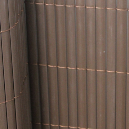 Cañizo Pvc Doble Cara| 1x3 M| Color Marron| Lamas 11 Mm| Composición 100% Pvc| Bridas De Sujeción Incluidas_2