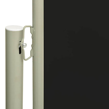 Vidaxl Toldo Lateral Retráctil De Jardín Negro 117x300 Cm_4