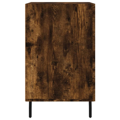 Mesita De Noche Madera De Ingeniería Roble Ahumado 40x40x66 Cm_4