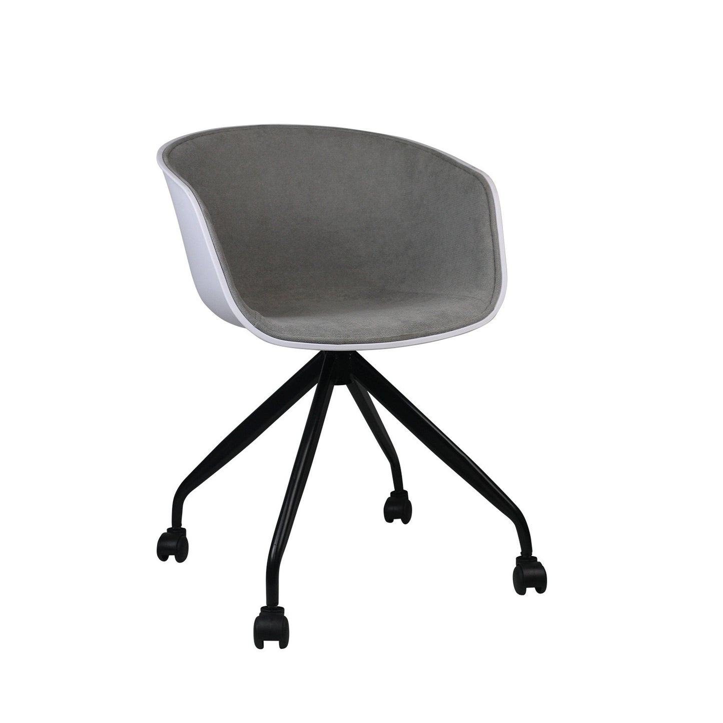 Silla De Escritorio Con Ruedas Simply Gris 78,6x54x49cm Thinia Home_0