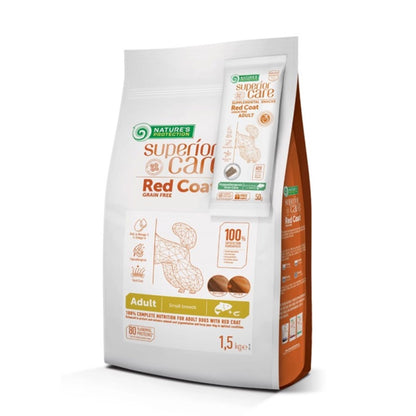 Nature's Protection Red Dog Pienso grain free Salmón adulto razas pequeñas 1,5 Kg