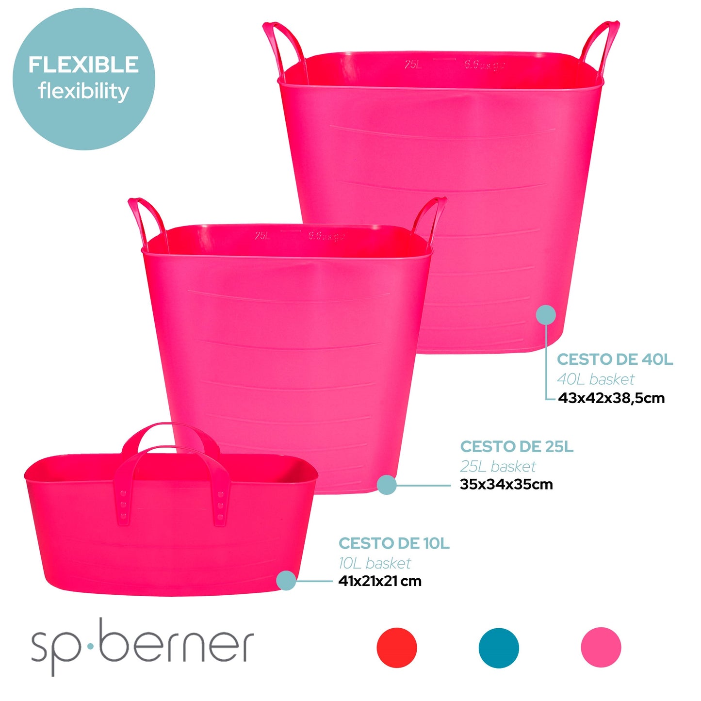 Life Story Cesto Medium 25l Pink