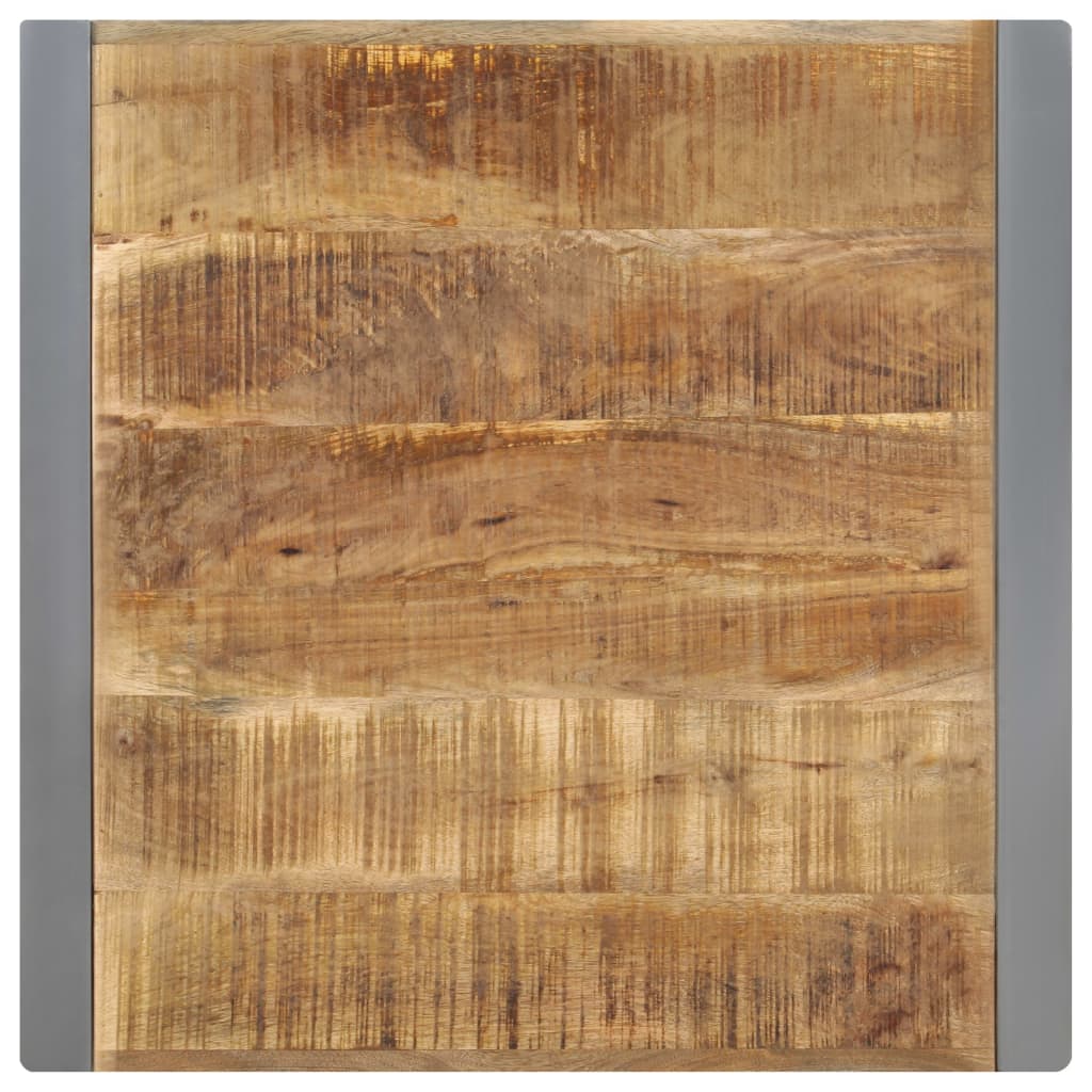 Mesa De Comedor Madera Maciza De Mango Rugosa 70x70x75 Cm_2