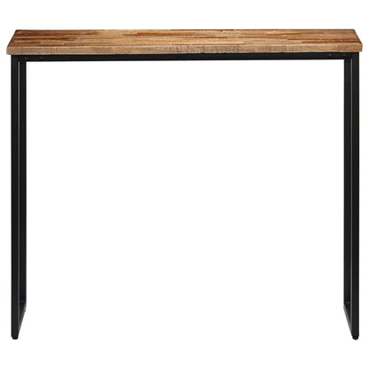 Mesa Consola De Teca Maciza Reciclada 90x30x76 Cm_0