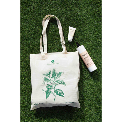 Bolsa de tela con diseño floral