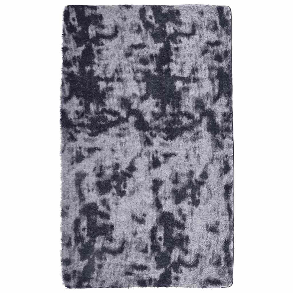 Vidaxl Alfombra De Pelo Largo Navarra Gris Oscuro 80x150 Cm Poliéster_0