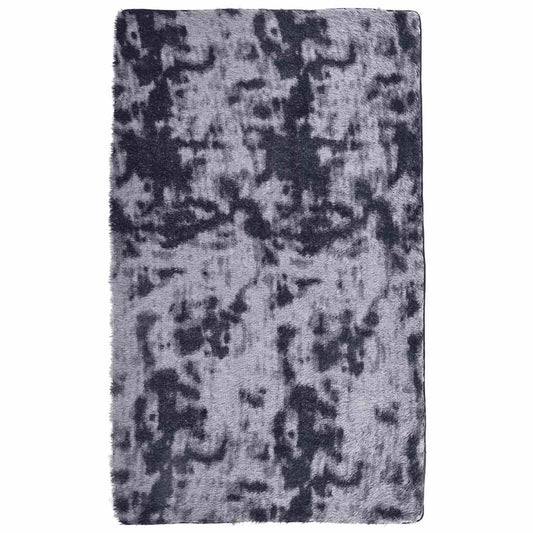 Vidaxl Alfombra De Pelo Largo Navarra Gris Oscuro 80x150 Cm Poliéster_0