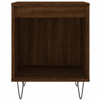 Mesitas Noche 2 Uds Madera Ingeniería Marrón Roble 40x35x50 Cm_3
