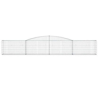 Cestas De Gaviones 6 Uds Forma De Arco Hierro 400x30x60/80 Cm_3
