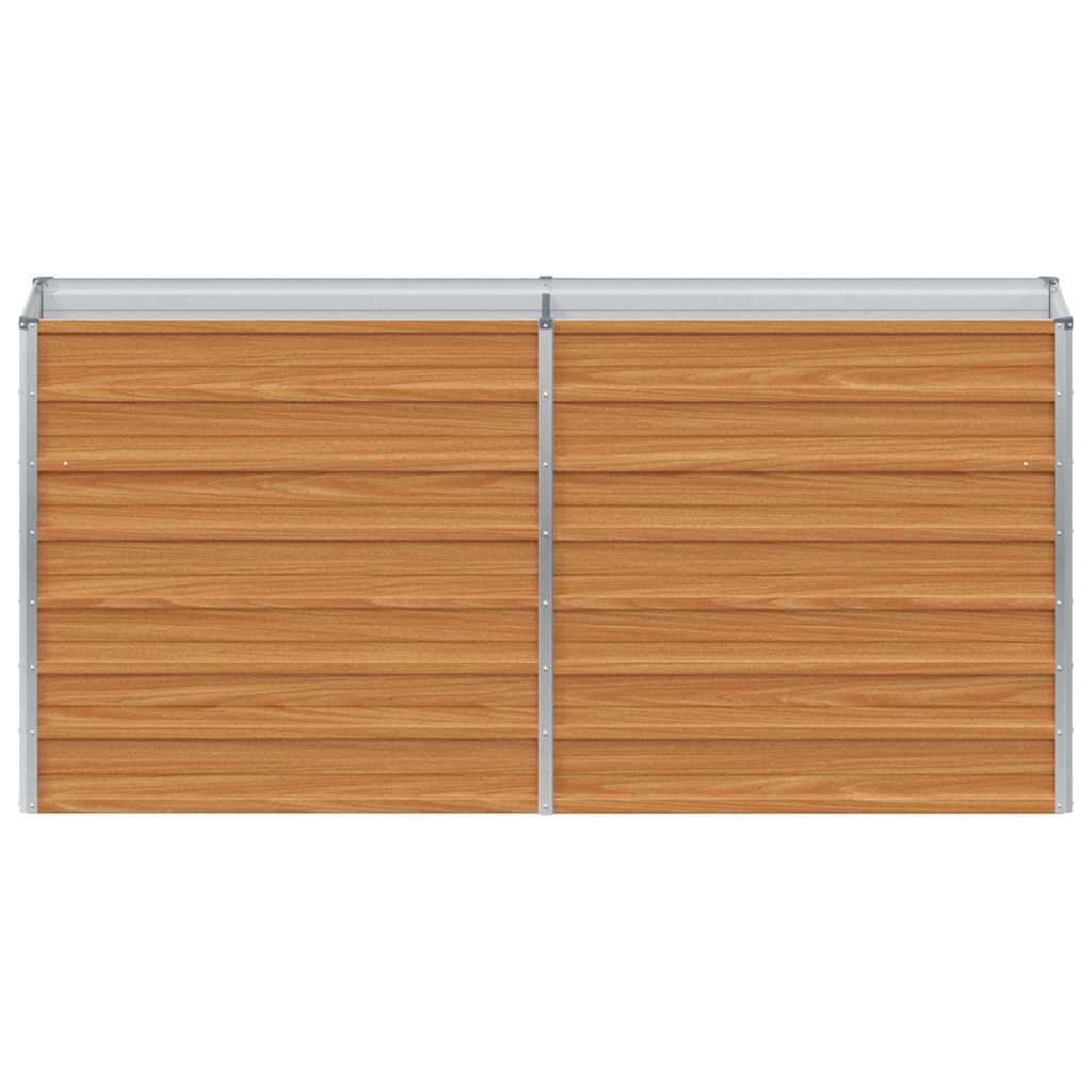 Arriate Elevado Marrón Claro 160 X 40 X 77 Cm Acero Galvanizado_4