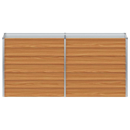Arriate Elevado Marrón Claro 160 X 40 X 77 Cm Acero Galvanizado_4