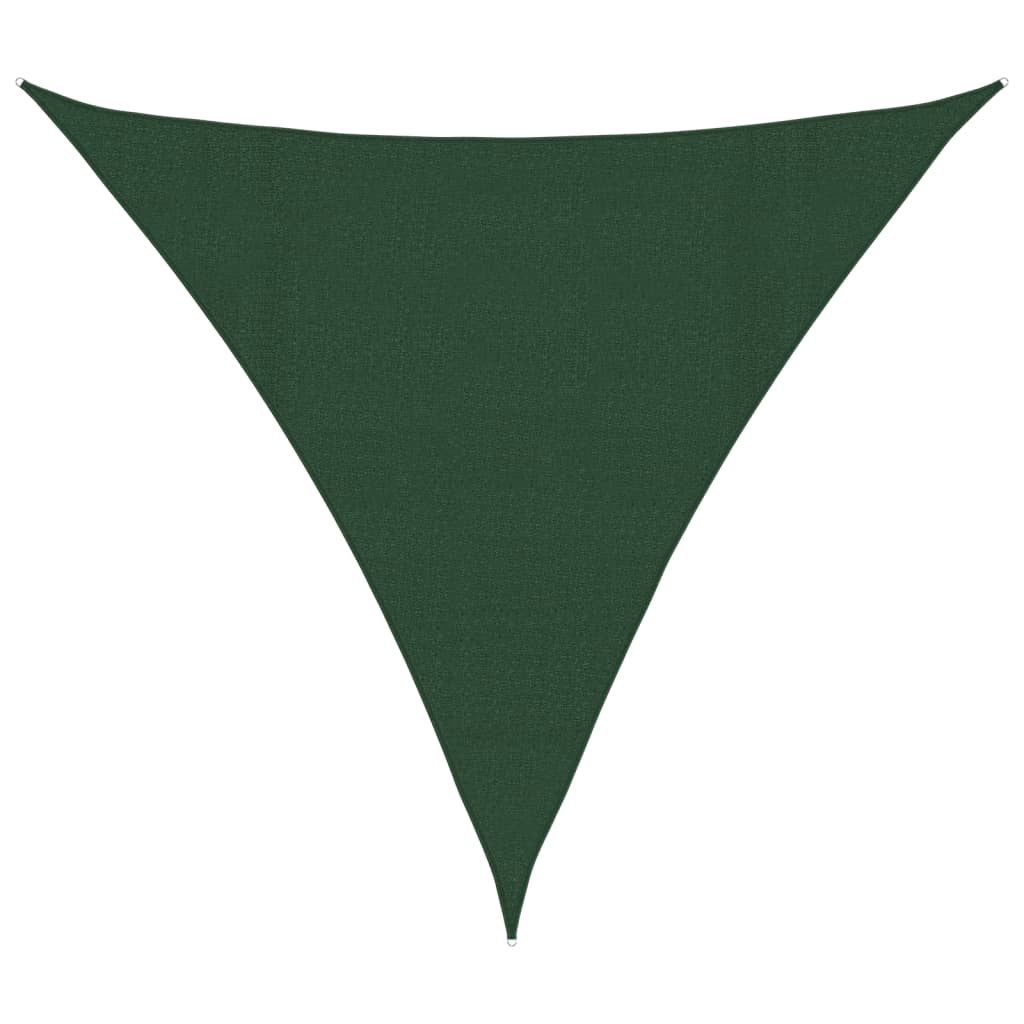 Vidaxl Toldo De Vela Verde Oscuro Hdpe 160 G/m² 4,5x4,5x4,5 M_0