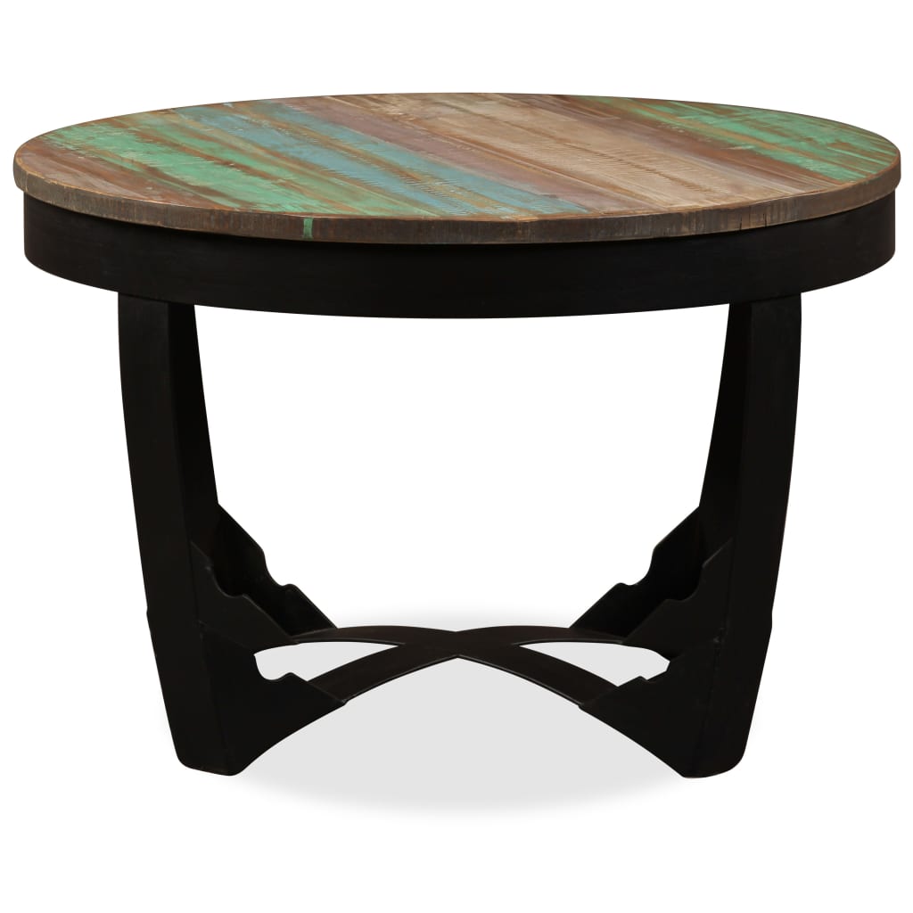 Mesa De Centro Madera Maciza Reciclada 60x40 Cm_4