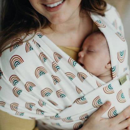 Fular Elástico Portabebé Bambú, Boba Wrap Serenity. Rainbows_2