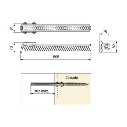 Cerradura Ucem 4125-hb/10/ Izquierda_2