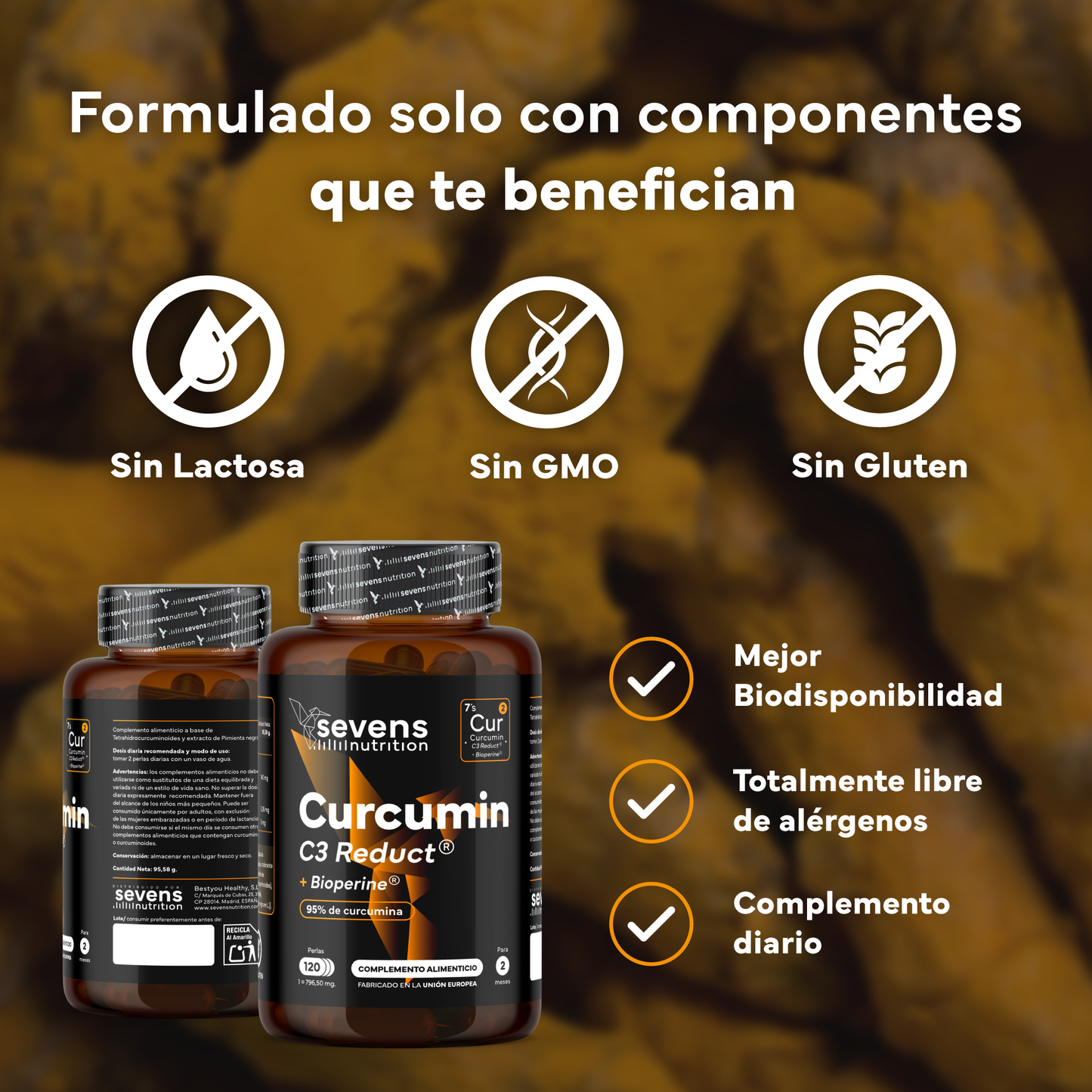 Cúrcuma + Piperina Sevens Nutrition. Alta Absorción y Bienestar General._3