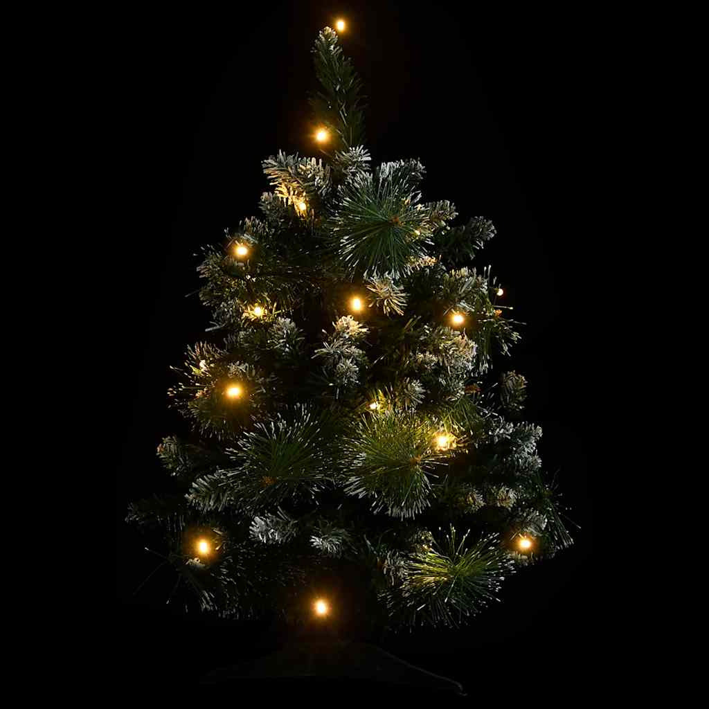 Vidaxl Árbol De Navidad Preiluminado Con Luces Y Soporte Verde 60 Cm_3