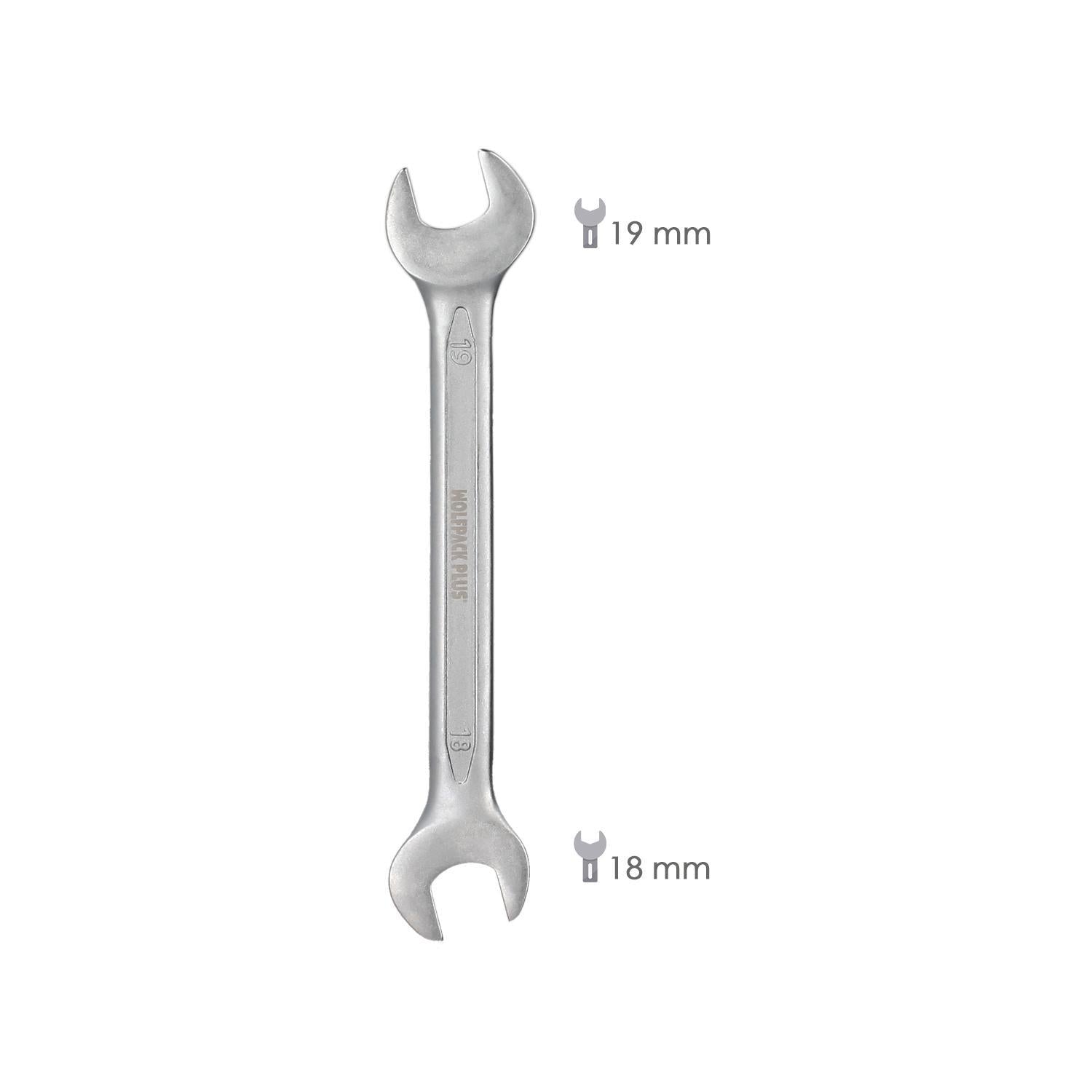 Llave Fija Plus Acero Cromo Vanadio 18x19 Din 3110. Llave Fija, Llave Fija Doble