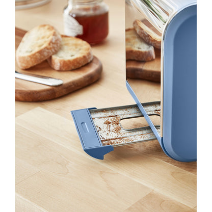 Swan Nordic Tostadora Pan Ranura Ancha 2 Rebanadas, 3 Funciones, 6 Niveles, Diseño Moderno, St14610bluneu, Azul 900w_3