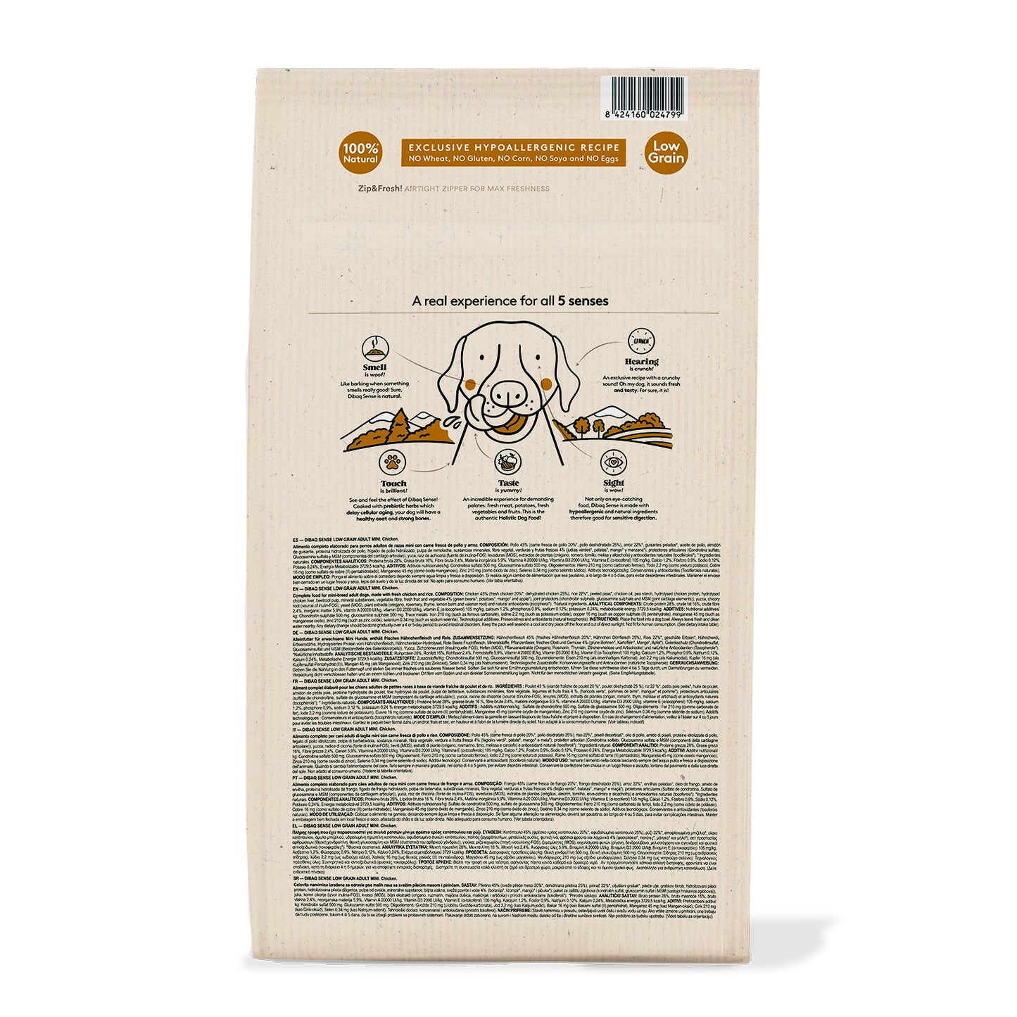 Dibaq Sense Low Grain Pollo Adulto Mini 2 Kg_1
