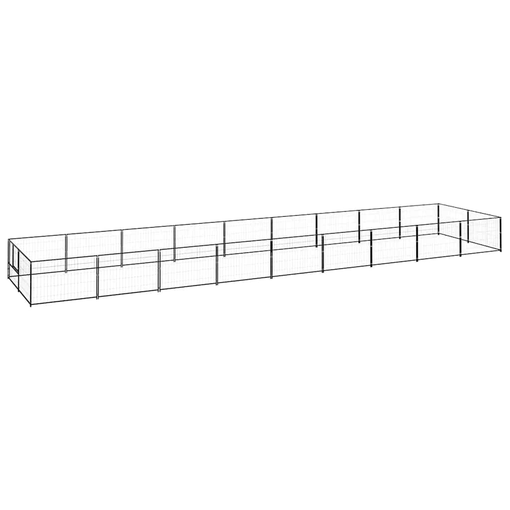Perrera Acero 18 M² Negra_0