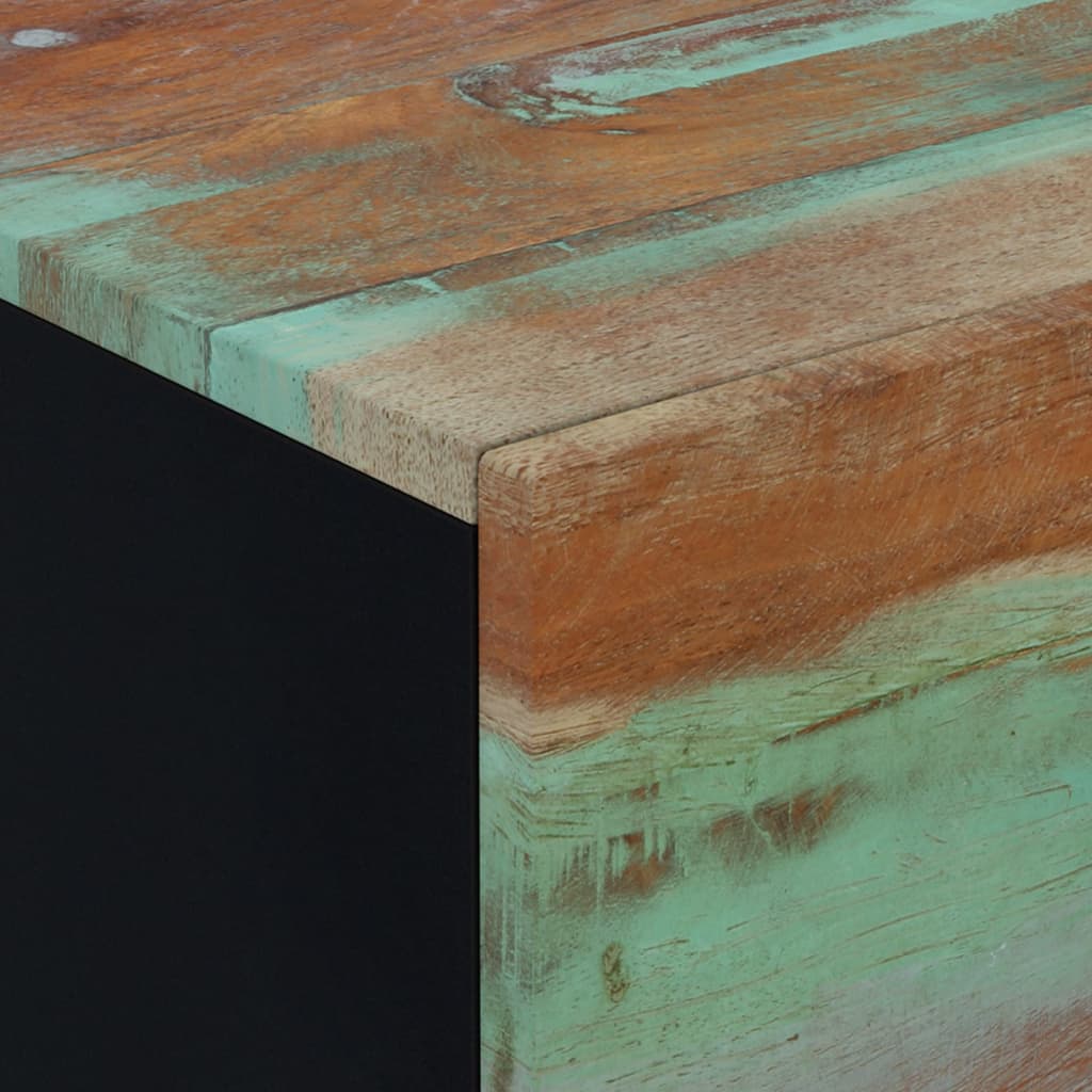 Mesitas De Noche 2 Uds De Madera Maciza Reciclada 40x33x46 Cm_3