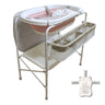 Bathby | Bañera Bebé 5 En 1 Plegable Con Soporte, Cojín Antideslizante, Cambiador (rosa Pro)