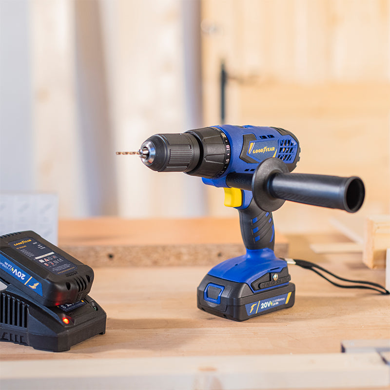 Goodyear - Taladro Eléctrico A Batería A 20 V 2.000mah. Inalámbrico_2