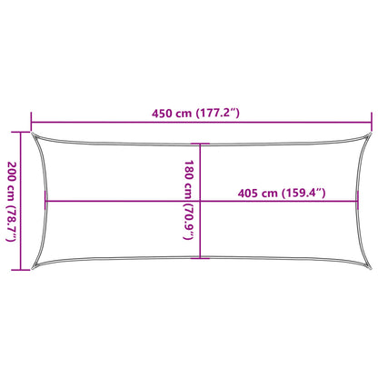 Vidaxl Toldo De Vela Beige Hdpe 160 G/m² 2x4,5 M_2