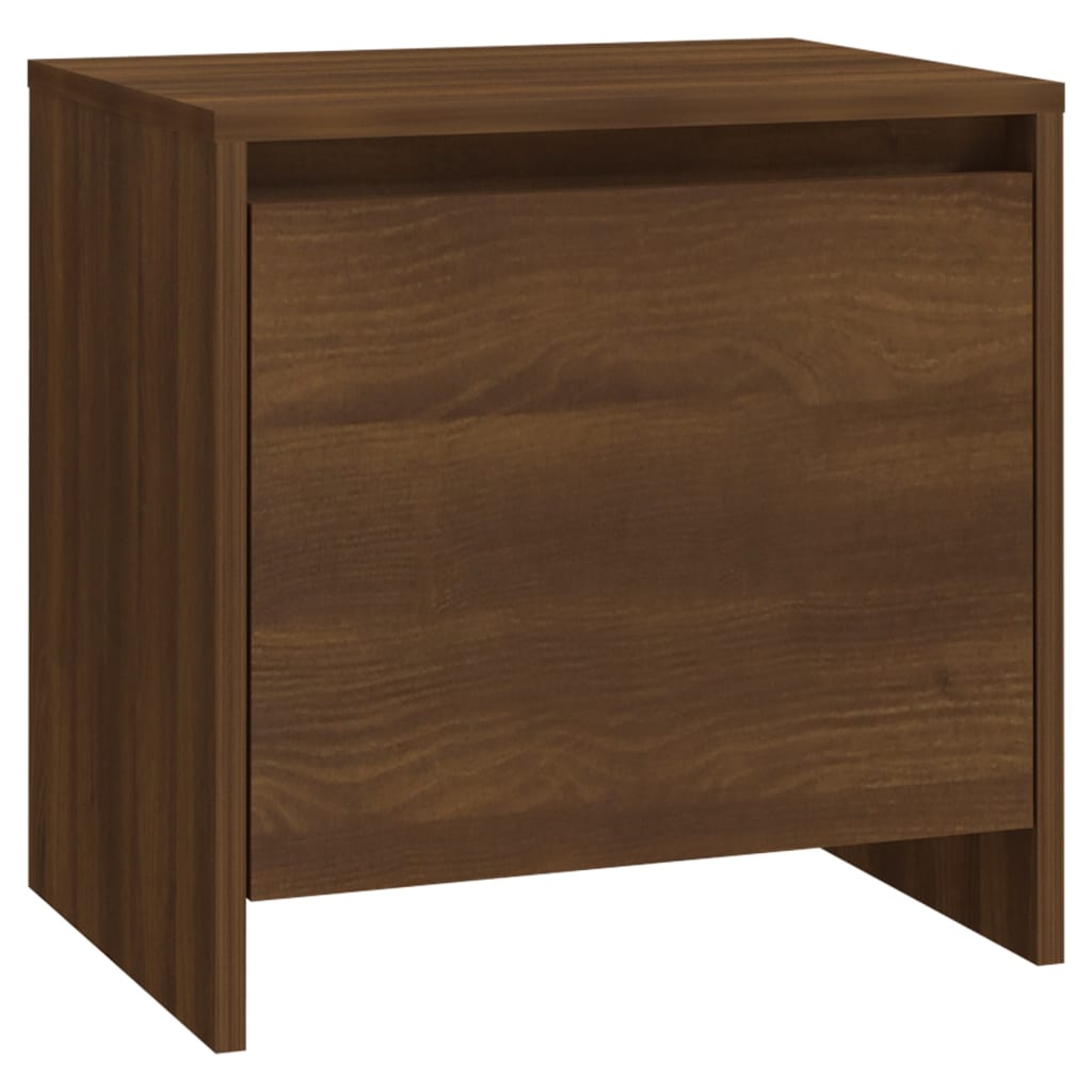 Mesita Noche 2 Uds Madera Ingeniería Marrón Roble 45x34x44,5 Cm_3