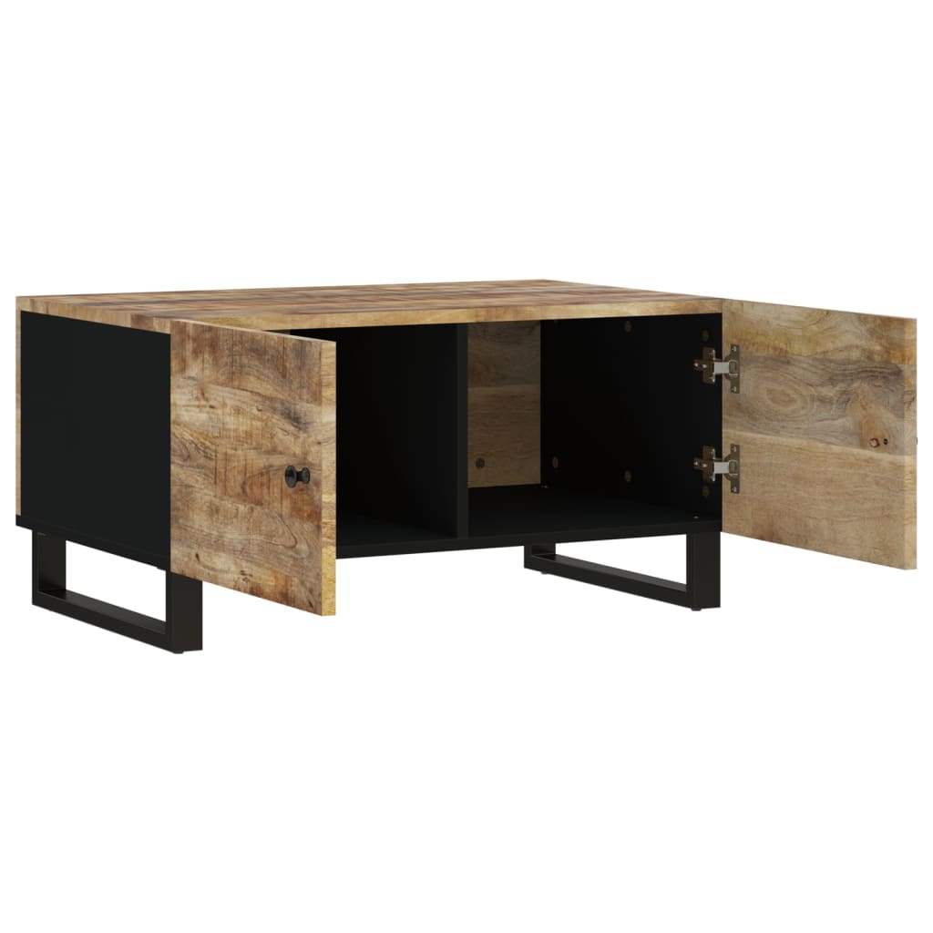 Mesa De Centro Madera Maciza Mango Y Contrachapada 80x50x40 Cm_3
