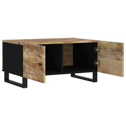 Mesa De Centro Madera Maciza Mango Y Contrachapada 80x50x40 Cm_3