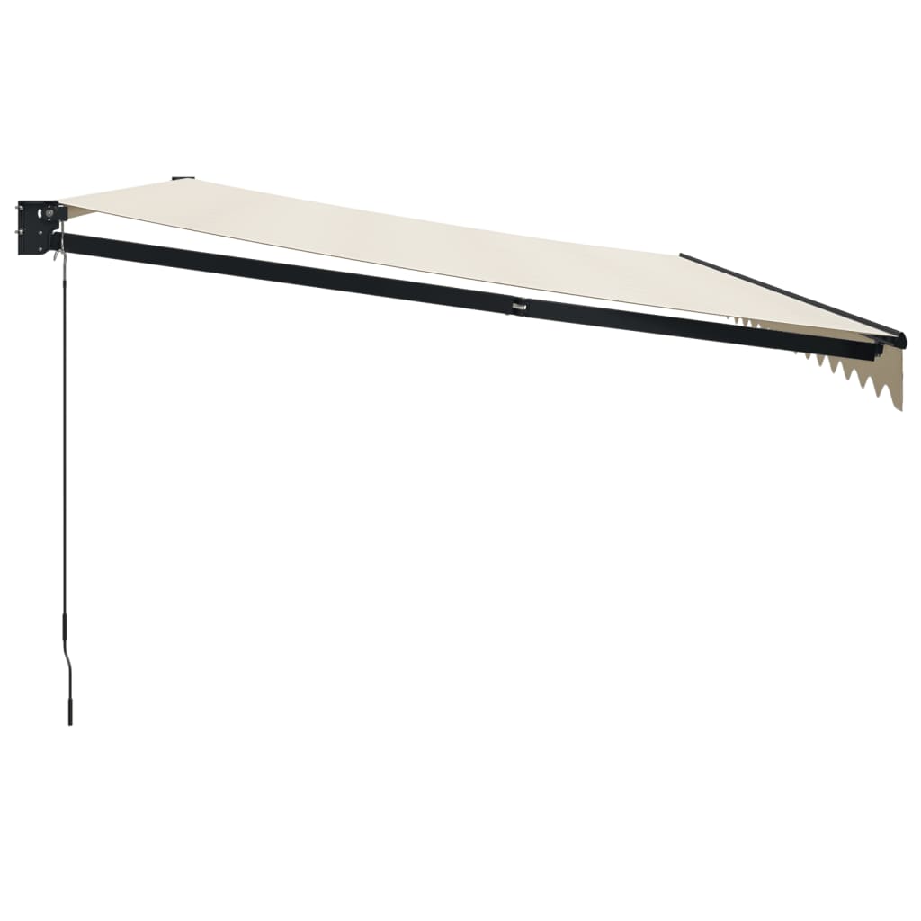 Toldo Retráctil Aluminio Y Tela Color Crema 5x3 M_3