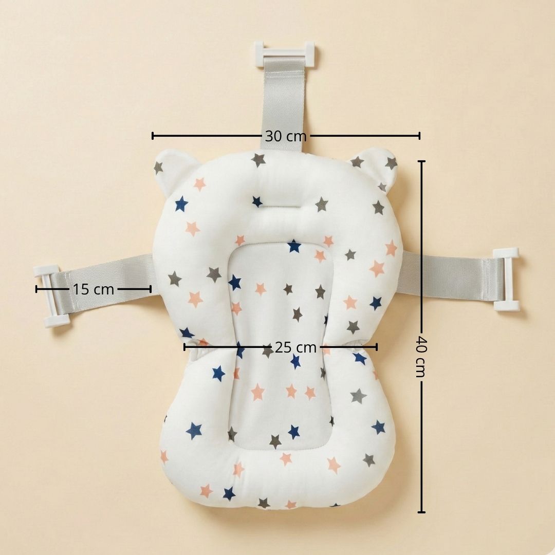 Bathby Cojín De Baño Antideslizante Con Estampado De Estrellas Para Bebés, Cómodo Y Seguro_5