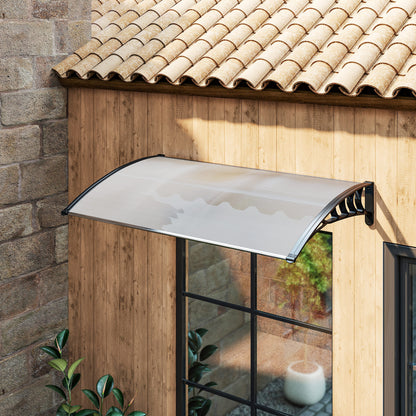 Outsunny Tejadillo De Protección Para Puertas Ventanas Contra Sol Y Lluvia_4