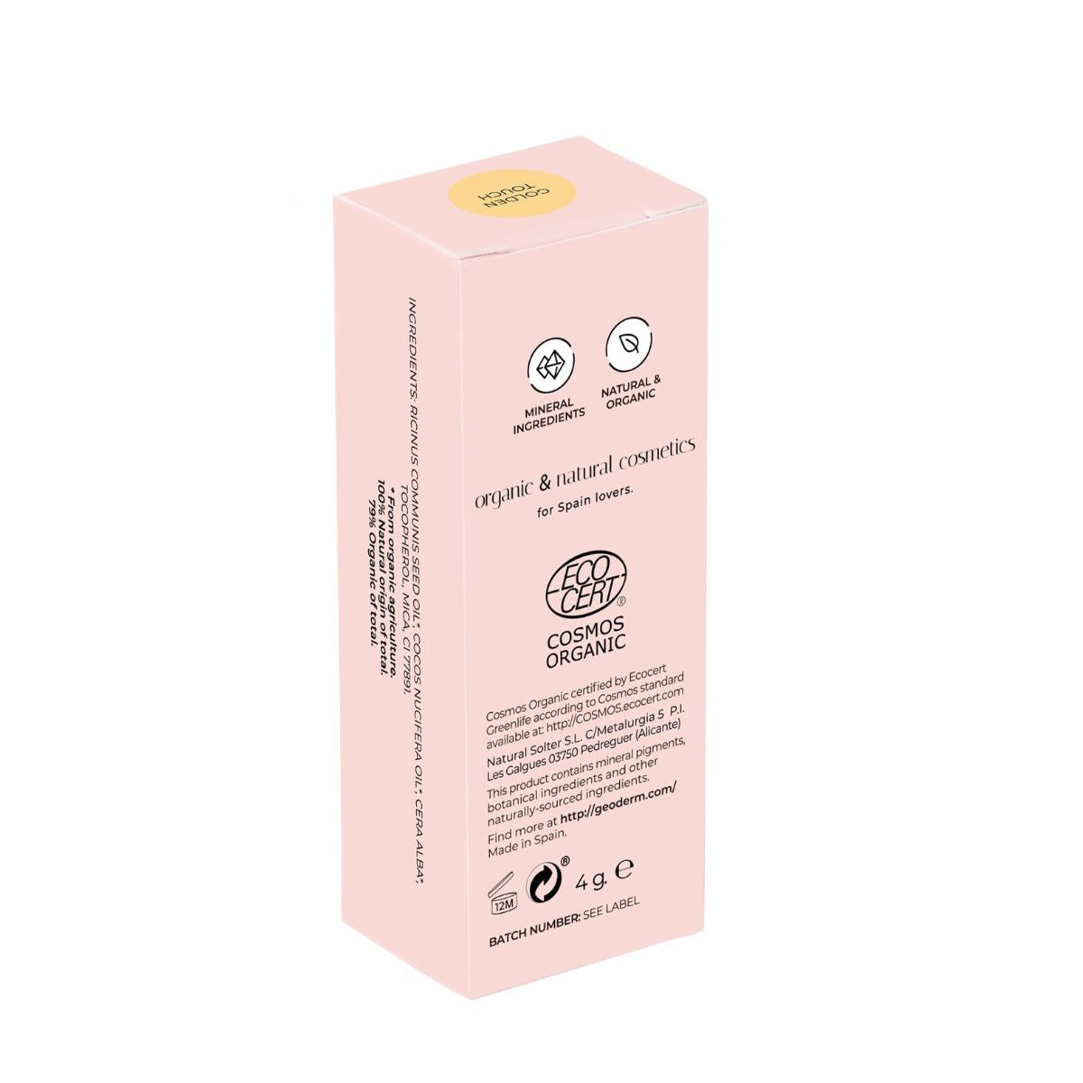 Iluminador toque dorado (Orgánico y BIO) Geoderm 4 g