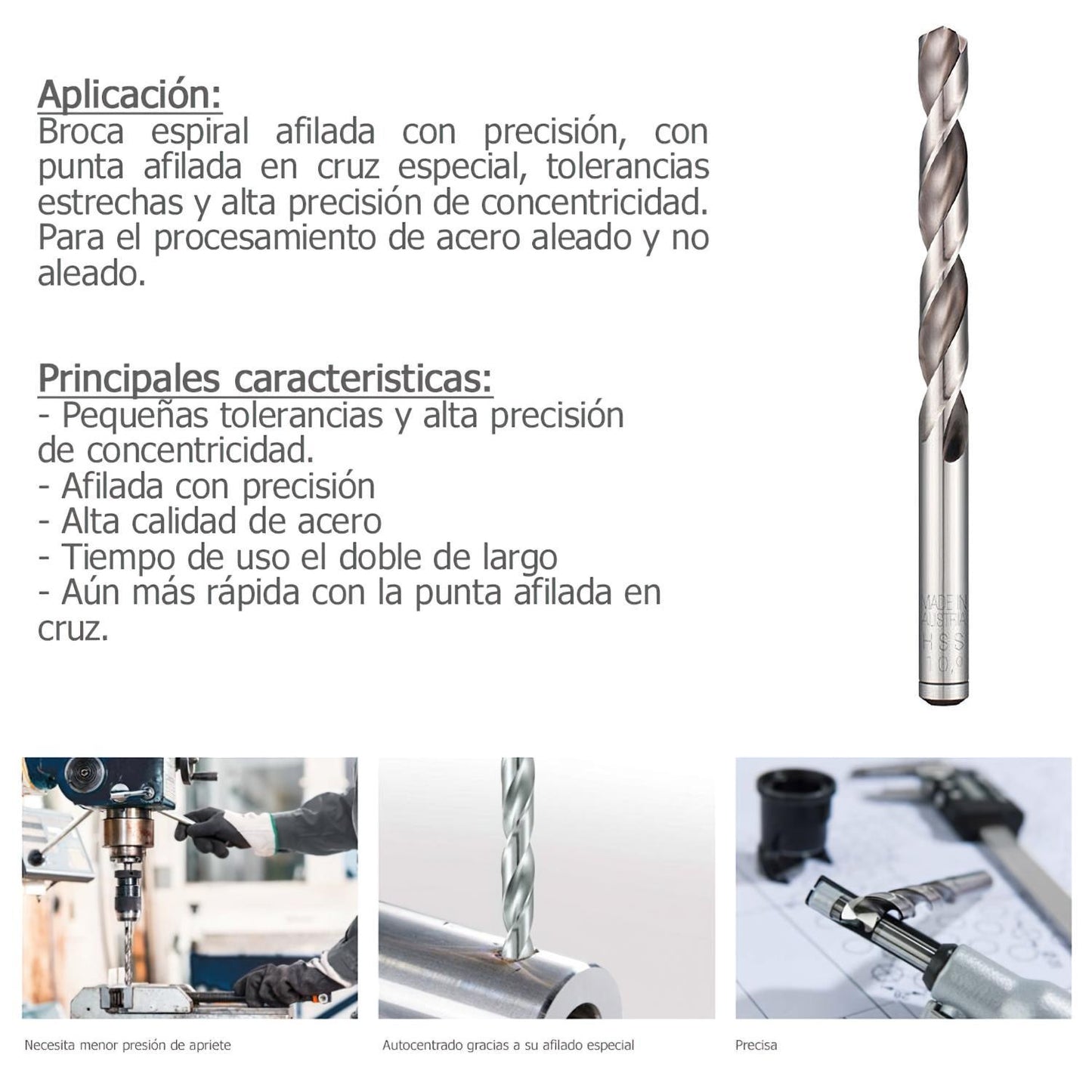 Broca Alpen Hss Pro 10,00 Mm.