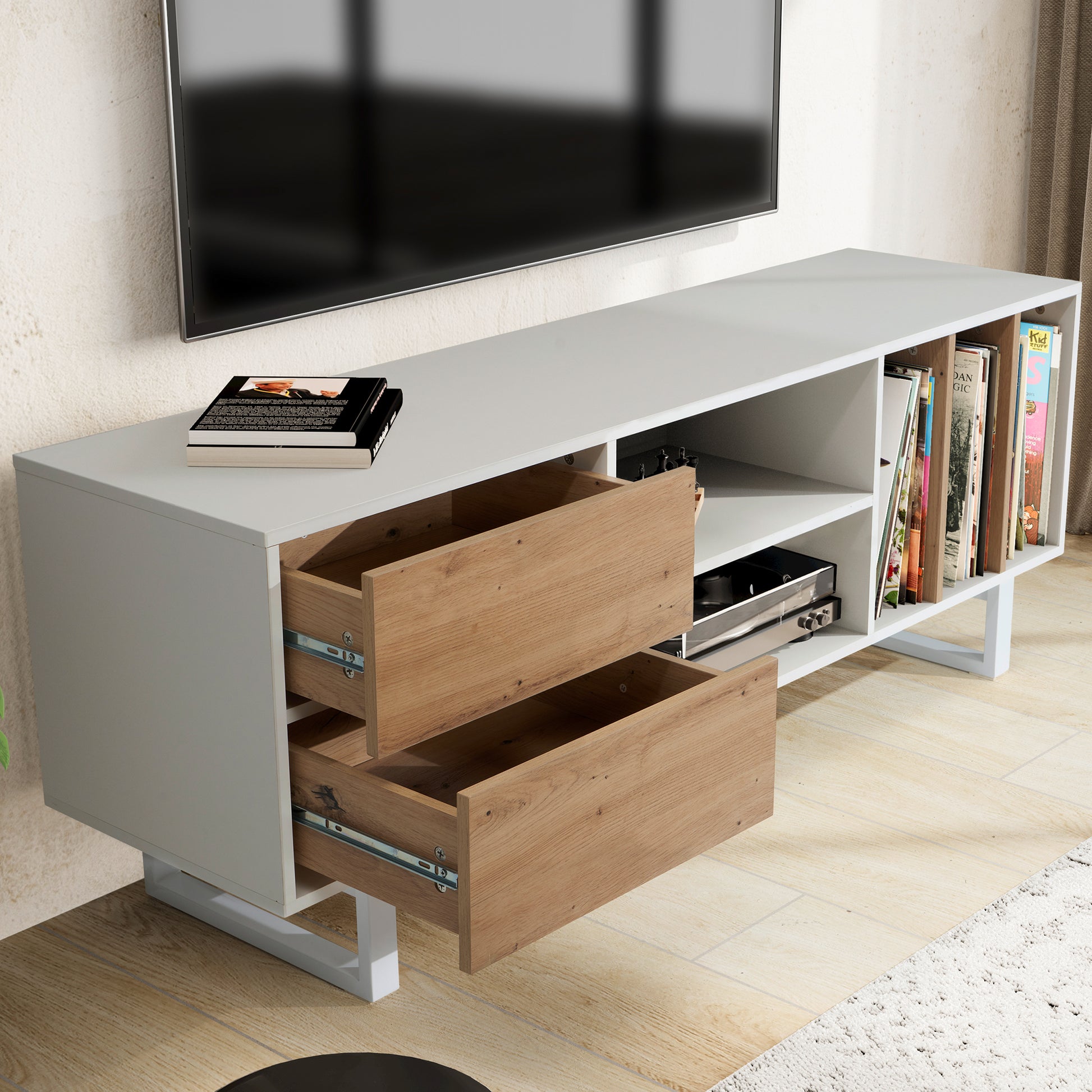 Mueble De Tv Moderno Y Funcional Modelo Wl6.812_4