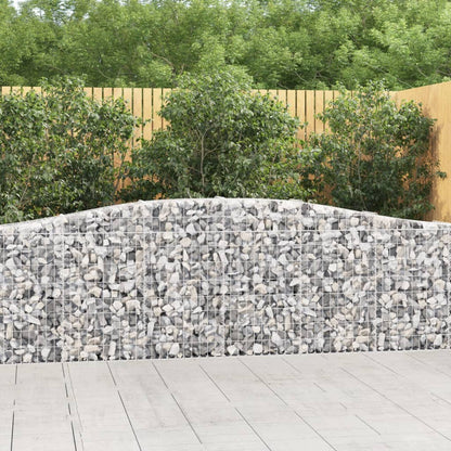 Cestas De Gaviones 7 Uds Forma De Arco Hierro 400x30x80/100 Cm_1