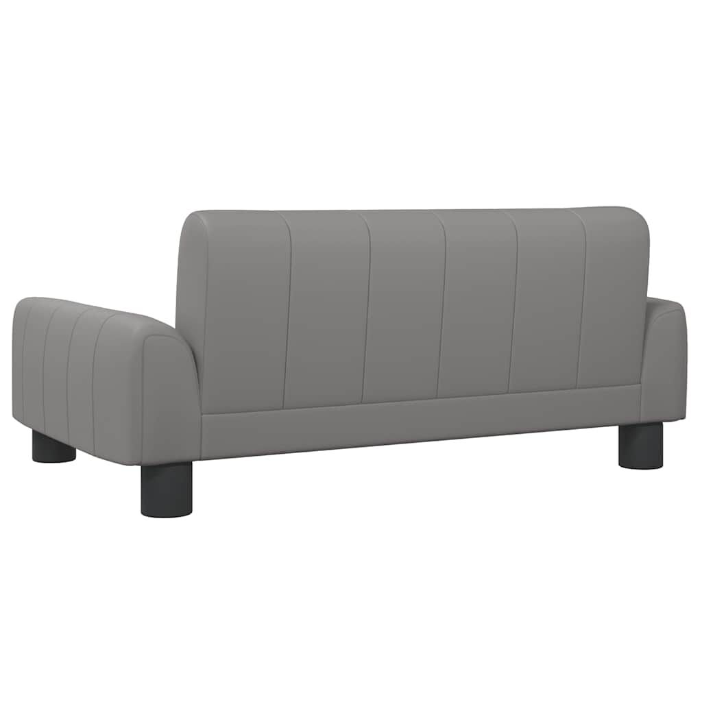 Vidaxl Cama Para Perros De Cuero Sintético Gris 70x45x30 Cm_4