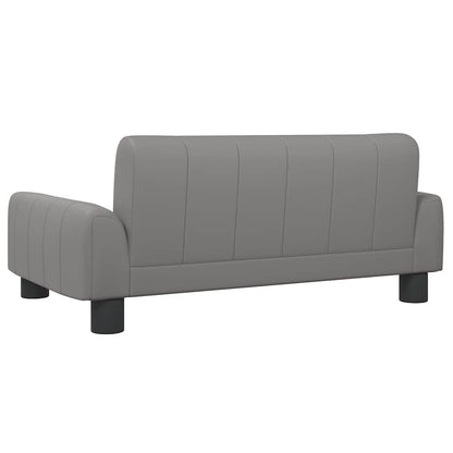 Vidaxl Cama Para Perros De Cuero Sintético Gris 70x45x30 Cm_4
