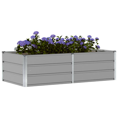 Jardinera Gris Claro 160 X 80 X 45 Cm Acero_2