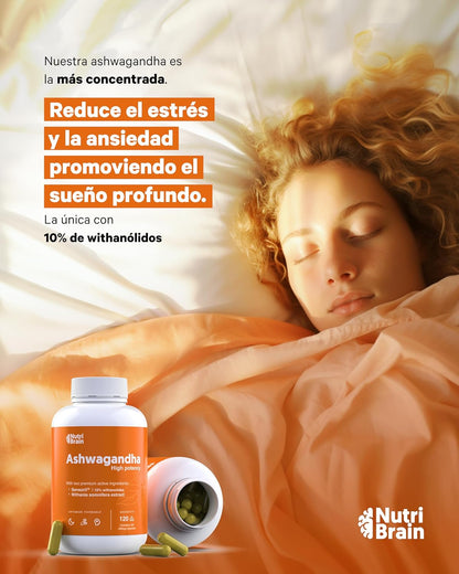Ashwagandha Sensoril Adaptógeno Para Estrés Y Sueño Nutribrain 120 Cápsulas_1