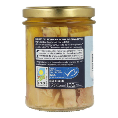 Bonito del Norte en aceite de oliva ECO Planeta Huerto 200 g