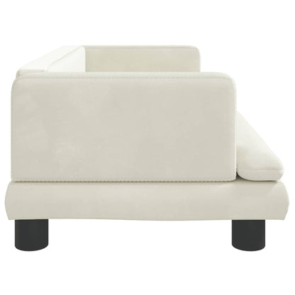 Cama Para Perros De Terciopelo Crema 80x45x30 Cm / Vetonek_5