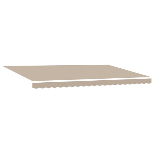 Toldo Retráctil Beige 500 X 350 Cm Poliéster Y Aluminio_0