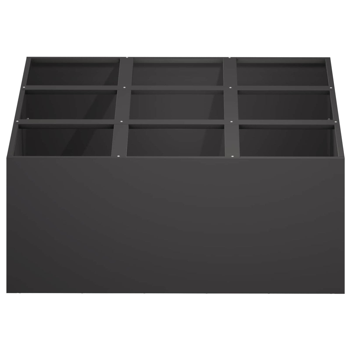 Macetero De Jardín Negro 100 X 100 X 30 Cm_2