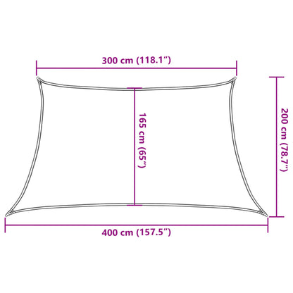 Vidaxl Toldo De Vela Verde Oscuro Hdpe 160 G/m² 3/4x2 M_2