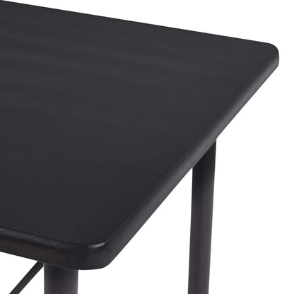Mesa Alta De Cocina Mdf Negro 120x60x110 Cm_3